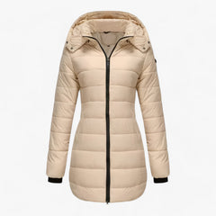 Elegante wasserdichte Daunenjacke - Ellen in Aprikose