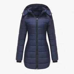 Elegante wasserdichte Daunenjacke - Ellen in Dunkelblau