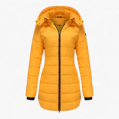 Elegante wasserdichte Daunenjacke - Ellen in Gelb