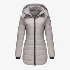 Elegante wasserdichte Daunenjacke - Ellen in Grau