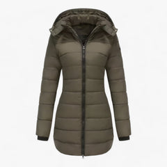 Elegante wasserdichte Daunenjacke - Ellen in Grün