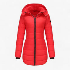 Elegante wasserdichte Daunenjacke - Ellen in Rot