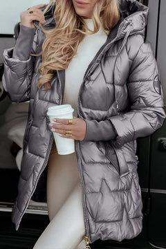 Elegante wasserdichte Winterjacke - Karolin in Grau