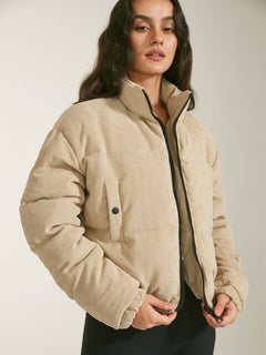Elegante Winter-Pufferjacke für Damen - Kadina in Beige