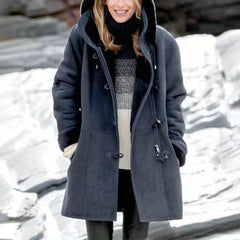 Elegante Winterjacke für Damen - Elina in Dunkelgrau
