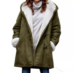 Elegante Winterjacke für Damen - Elina in Dunkelgrün