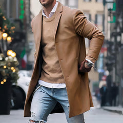 Eleganter Mantel für Männer - Jakob in Khaki