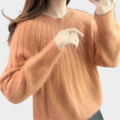 Eleganter Pullover aus Strick - Thea in Orange