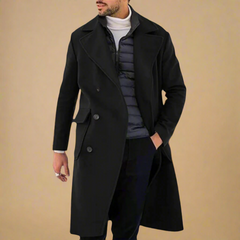 Eleganter warmer Trenchcoat für Männer - Heinrich in Swarchz