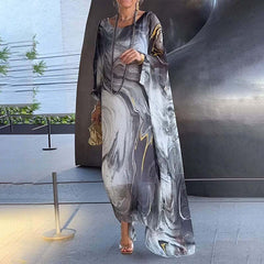 Elegantes Chiffonkleid für den Frühling - Babette in Grau