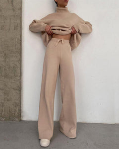 Elegantes Set für Frauen aus Baumwollmischung - Alexa in Beige