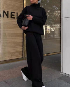Elegantes Set für Frauen aus Baumwollmischung - Alexa in Schwarz