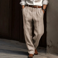 Evan - Schöne Retro Herren hose in Beige