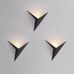Glisten - Minimalistische Wandlampe in Schwarz