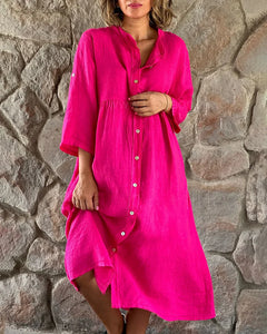 Johanna - Hemdkleid Modisches Kleid in Rosa