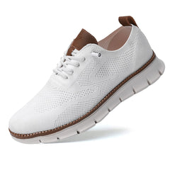 Leichte und atmungsaktive elegante Sneakers für Männer mit Anti-Rutsch-Design in Weiß