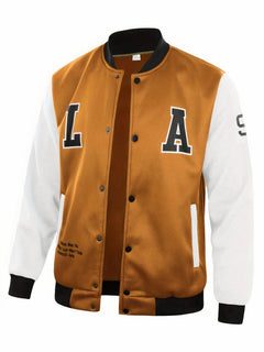 Freizeit-Baseballjacke für Männer - Hulbert in Ingwer