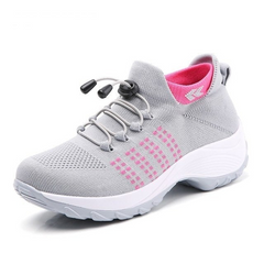 MotionEase - Komfortschuhe - Laufschuhe in Grau / Rosa