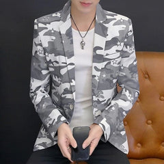 Herren Casual Camouflage Jacke - Warner in Weiß