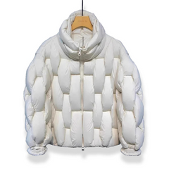 Herren moderne trendige Steppjacke | Winter in Weiß