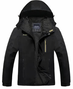 Herren Outdoor-Wasserdichter Mantel - Hoffman in Schwarz