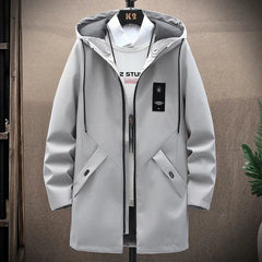Herren Windbreaker-Kapuzenjacke - Alfred in Grau