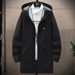 Herren Windbreaker-Kapuzenjacke - Alfred in Schwarz