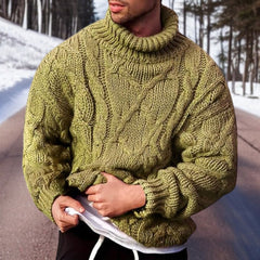 Herrenstrickpullover für den Winter - Casimir in Grün