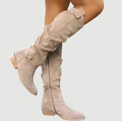 Hohe Winterstiefel für Frauen - Isabelle in Beige