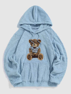Teddy - wärmerer winter-hoodie in Blau