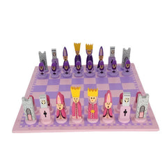 Brainiacs - Schachspiel für Kinder - Schach lernen und strategisches Denken entwickeln in Rosa und Lila