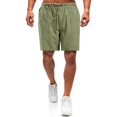 Kurze Hose mit Gummibund und Kordel für Herren | Ideal für den Sommer in Hellgrün