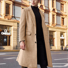 Jannik - Herren-Wintermantel in Khaki