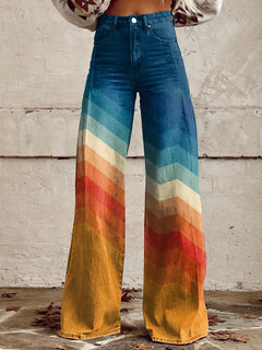 Arianna | Elegante Hosen mit modernem Zickzack-Muster in Stil 1