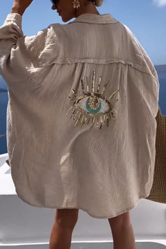 Kala® | Weißes Strandkleid in Leichte Eisfüße