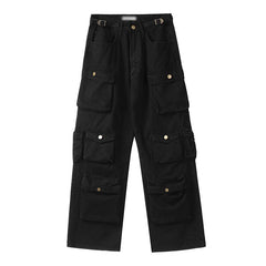 Adrian | Bequeme Cargo-Hose Herren mit Taschen in Schwarz