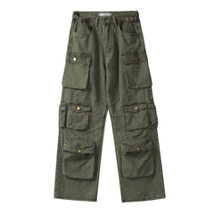 Adrian | Bequeme Cargo-Hose Herren mit Taschen in Armeegrün