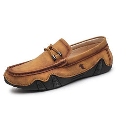 Günther – Handgenähte Loafer Herren Gummisohle Komfort in Braun