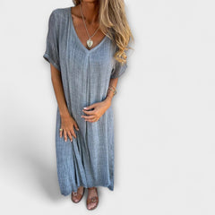 Juliette - Elegantes Kleid im Malaga-Stil in Grau