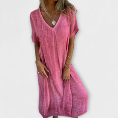 Juliette - Elegantes Kleid im Malaga-Stil in Pink