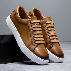 Jonathan Leder Sneakers in Hellbraun