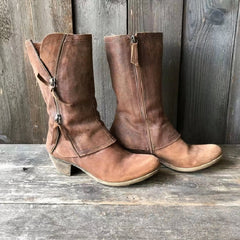 Klassische Damenstiefel für den Winter - Genia in Braun