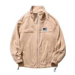 Klassische Jacke mit Reißverschluss für Männer - Samuel in Khaki