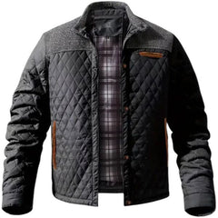 Klassische warme Herren-Steppjacke - Ingolf in Grau