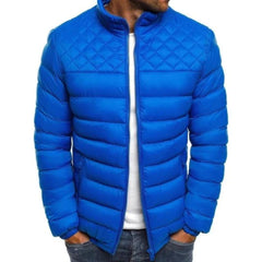 Klassische Winterjacke für Männer - Justus in Blau