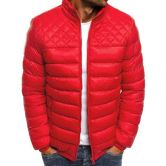 Klassische Winterjacke für Männer - Justus in Rot