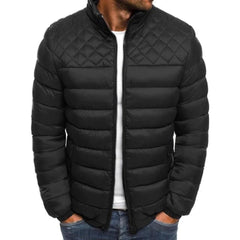 Klassische Winterjacke für Männer - Justus in Schwarz