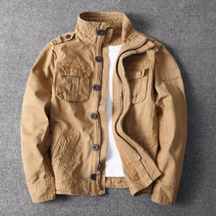 Klassische Winterjacke für Männer - Bastian in Khaki