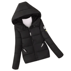 Kuschelig warmer Winterparka - Tamina in Schwarz