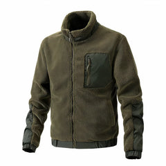 Kuschelige Winterjacke für Männer - Robert in Armeegrün